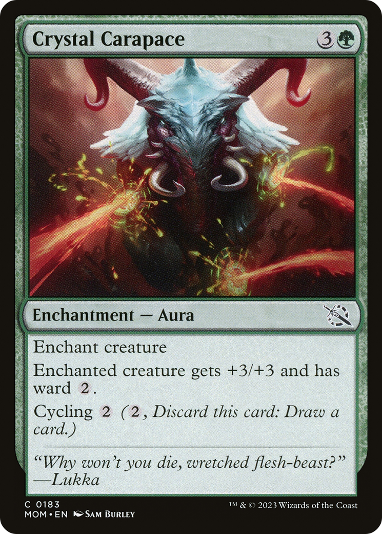 Crystal Carapace (MOM-183) [March of the Machine] Foil MTG Single Wizards of the Coast