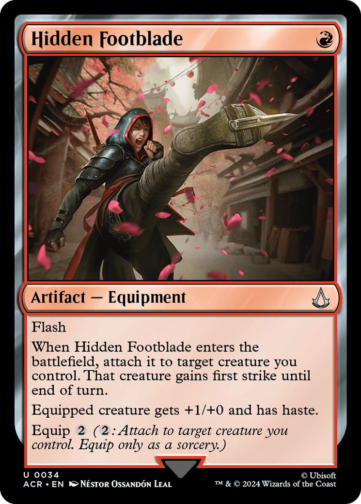 Hidden Footblade (ACR-034) [Assassin's Creed] MTG Single Wizards of the Coast