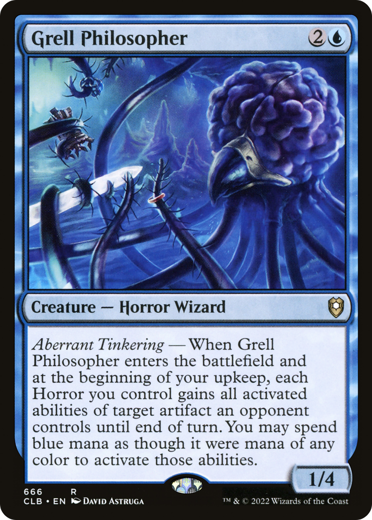 Grell Philosopher (CLB-666) [Commander Legends: Battle for Baldur's Gate] MTG Single Wizards of the Coast