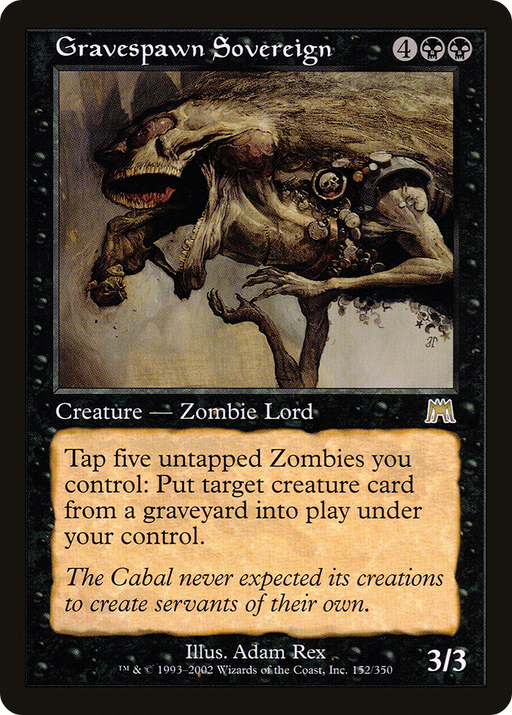 Gravespawn Sovereign (ONS-152) [Onslaught] Foil MTG Single Wizards of the Coast