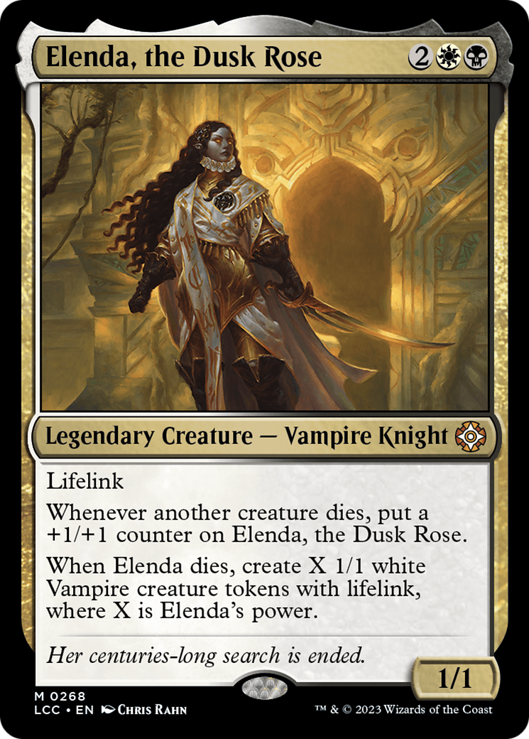 Elenda, the Dusk Rose (LCC-268) [The Lost Caverns of Ixalan Commander] MTG Single Wizards of the Coast