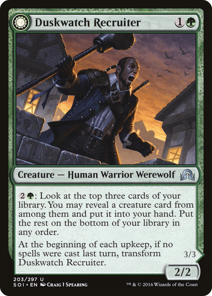 Duskwatch Recruiter (SOI-203) [Shadows over Innistrad] Foil MTG Single Wizards of the Coast