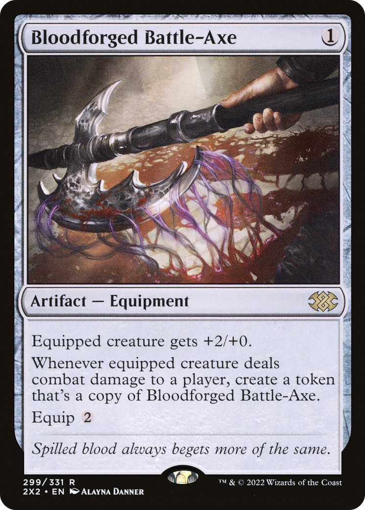 Bloodforged Battle-Axe (2X2-299) [Double Masters 2022] MTG Single Wizards of the Coast