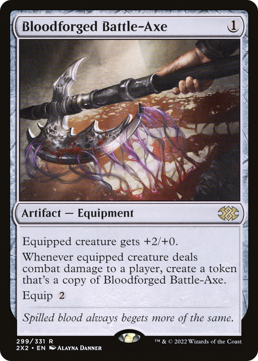 Bloodforged Battle-Axe (2X2-299) [Double Masters 2022] MTG Single Wizards of the Coast