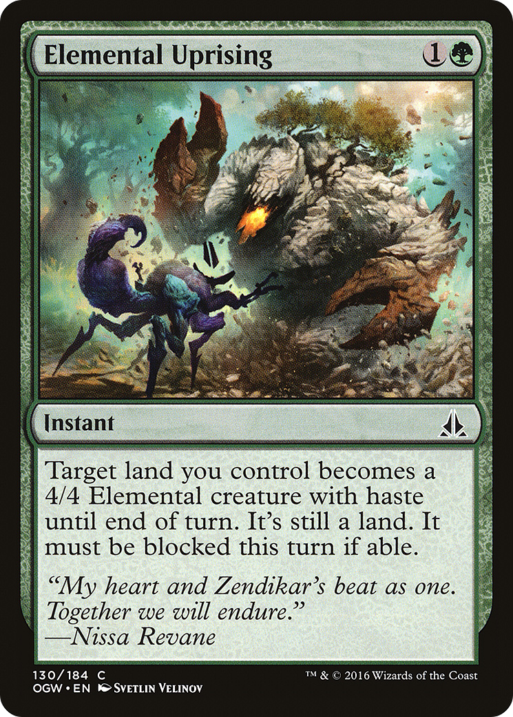 Elemental Uprising (OGW-130) [Oath of the Gatewatch] MTG Single Wizards of the Coast