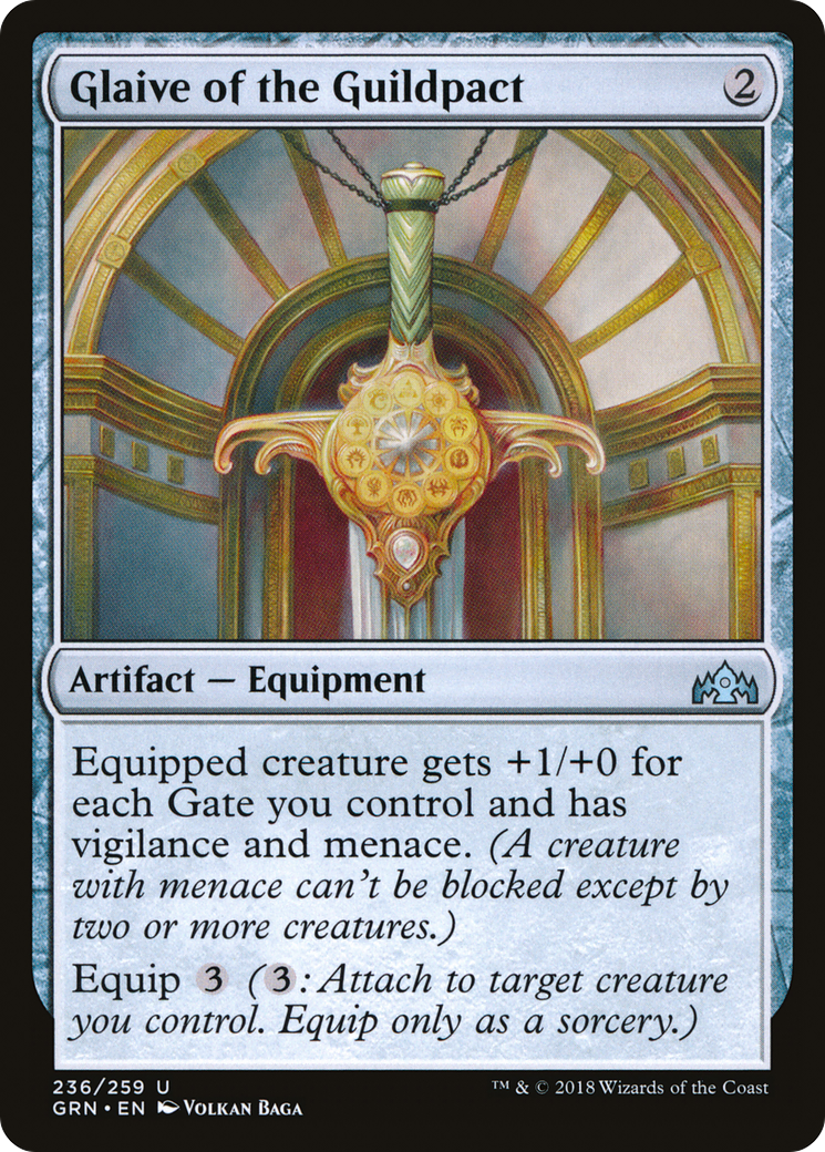 Glaive of the Guildpact (GRN-236) [Guilds of Ravnica] MTG Single Wizards of the Coast