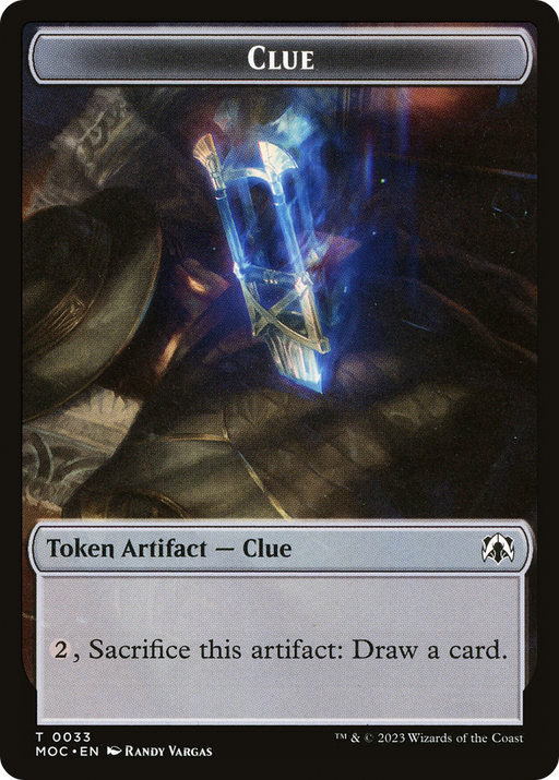Clue (TMOC-033) [Tokens] March of the Machine Commander Tokens MTG Single Wizards of the Coast