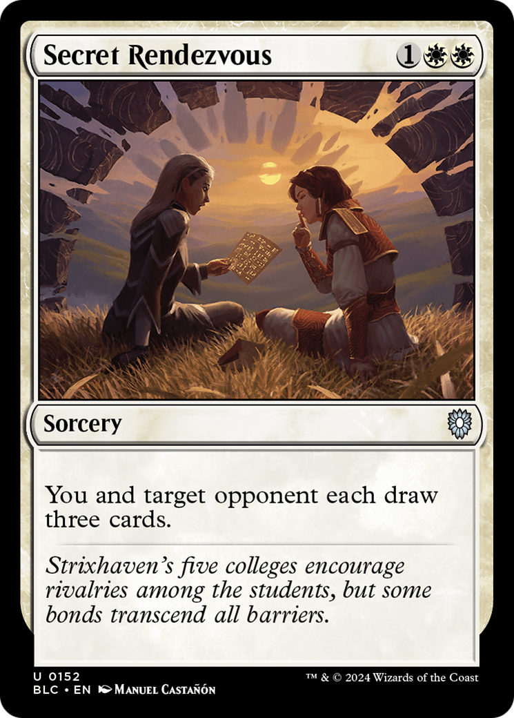 Secret Rendezvous (BLC-152) [Bloomburrow Commander] MTG Single Wizards of the Coast