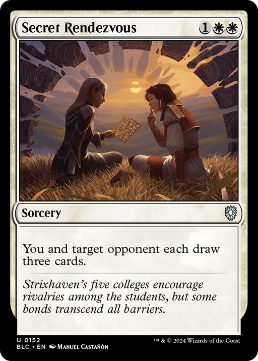 Secret Rendezvous (BLC-152) [Bloomburrow Commander] MTG Single Wizards of the Coast