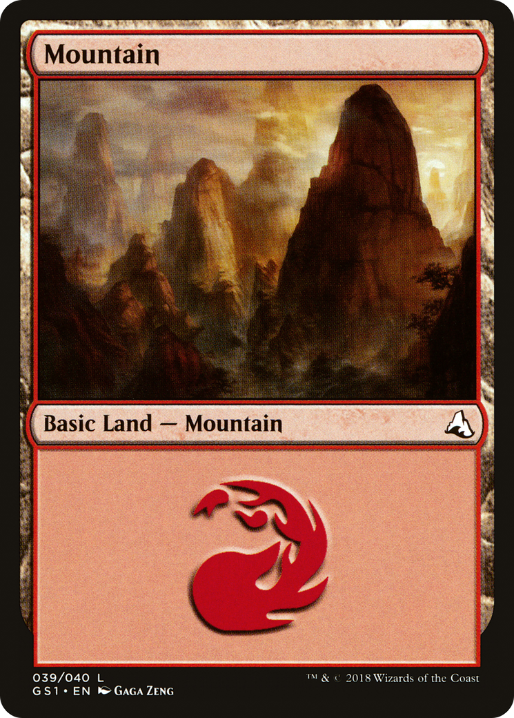 Mountain (39) [Global Series Jiang Yanggu & Mu Yanling] MTG Single Magic: The Gathering