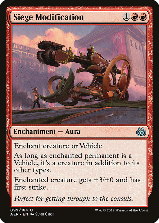 Siege Modification (AER-099) [Aether Revolt] MTG Single Wizards of the Coast
