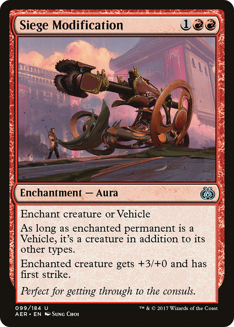 Siege Modification (AER-099) [Aether Revolt] Foil MTG Single Wizards of the Coast