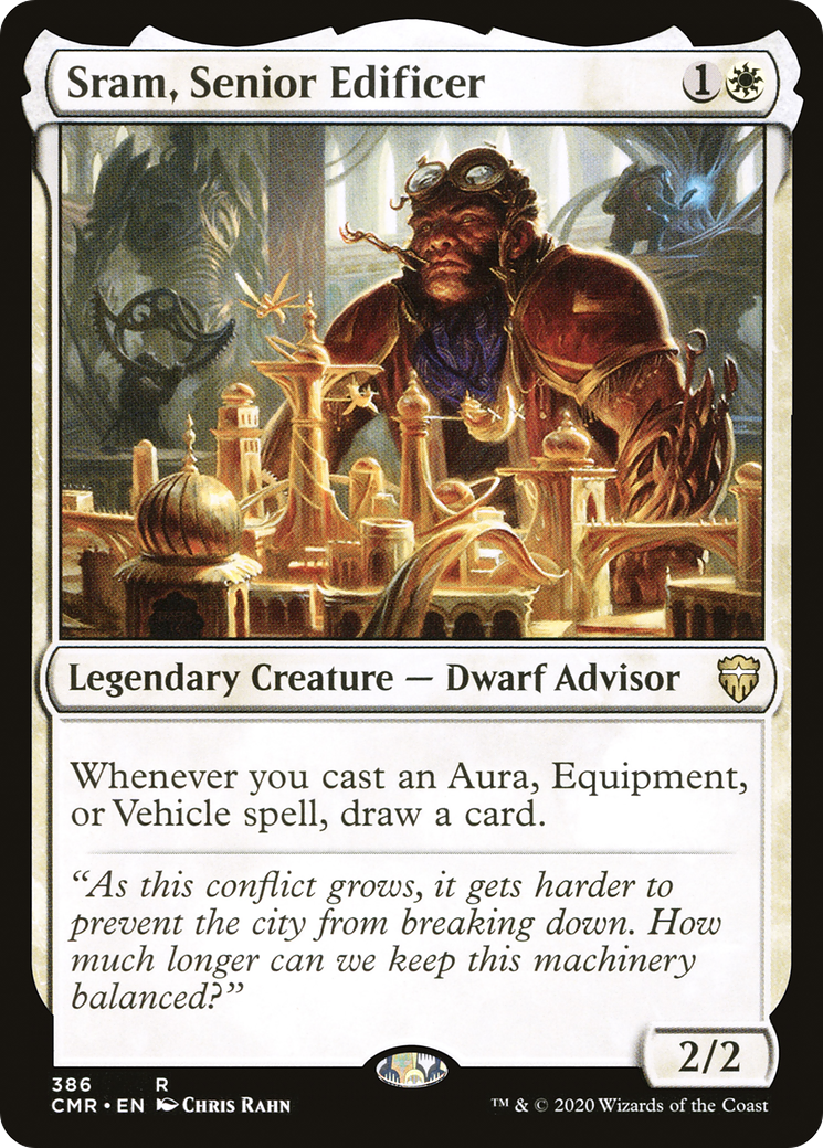 Sram, Senior Edificer (CMR-386) [Commander Legends] MTG Single Wizards of the Coast