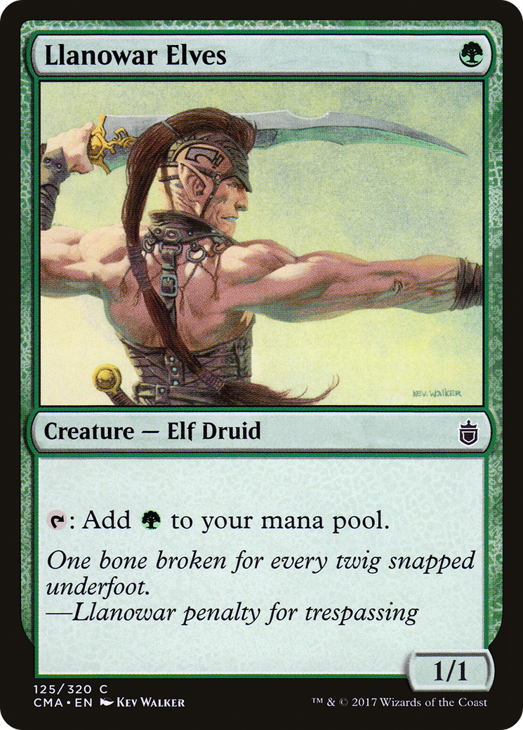 Llanowar Elves (CMA-125) [Commander Anthology] MTG Single Wizards of the Coast