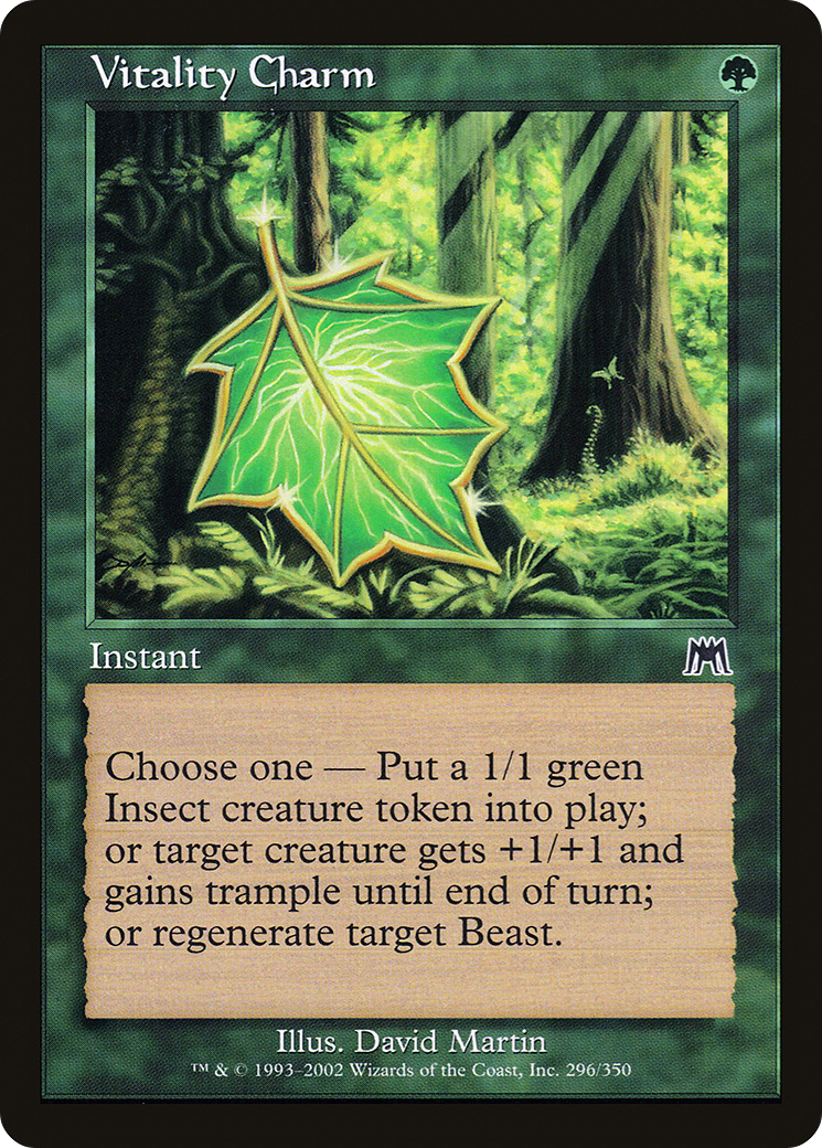 Vitality Charm (ONS-296) [Onslaught] MTG Single Wizards of the Coast