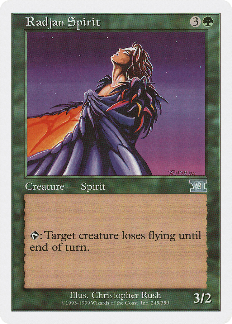 Radjan Spirit (6ED-245) [Classic Sixth Edition] MTG Single Wizards of the Coast