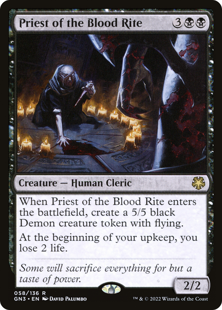 Priest of the Blood Rite (GN3-058) [Misc] Game Night: Free-for-All MTG Single Wizards of the Coast