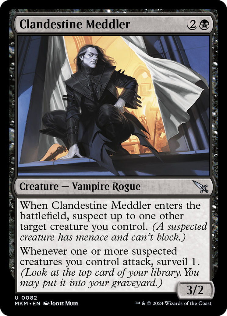 Clandestine Meddler (b) (MKM-082) [Murders at Karlov Manor] Foil MTG Single Wizards of the Coast