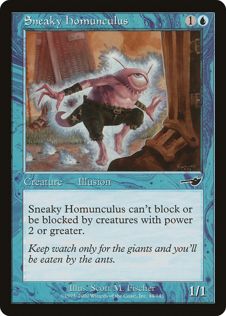 Sneaky Homunculus (NMS-044) [Nemesis] MTG Single Wizards of the Coast