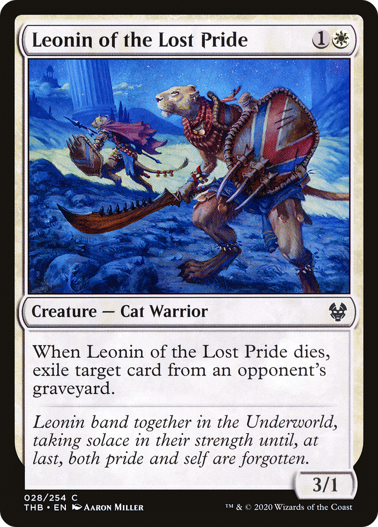 Leonin of the Lost Pride (THB-028) [Theros Beyond Death] MTG Single Wizards of the Coast