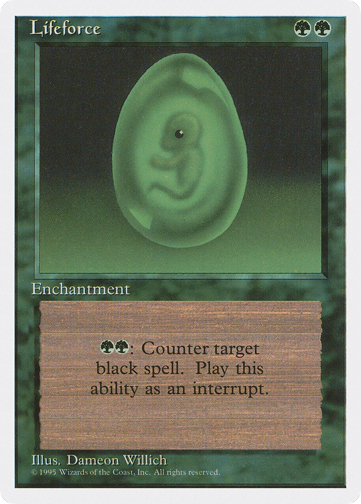 Lifeforce (4ED-257) [Fourth Edition] MTG Single Wizards of the Coast