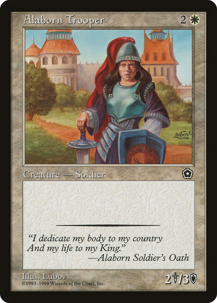 Alaborn Trooper (P02-) [Misc] Portal Second Age MTG Single Wizards of the Coast