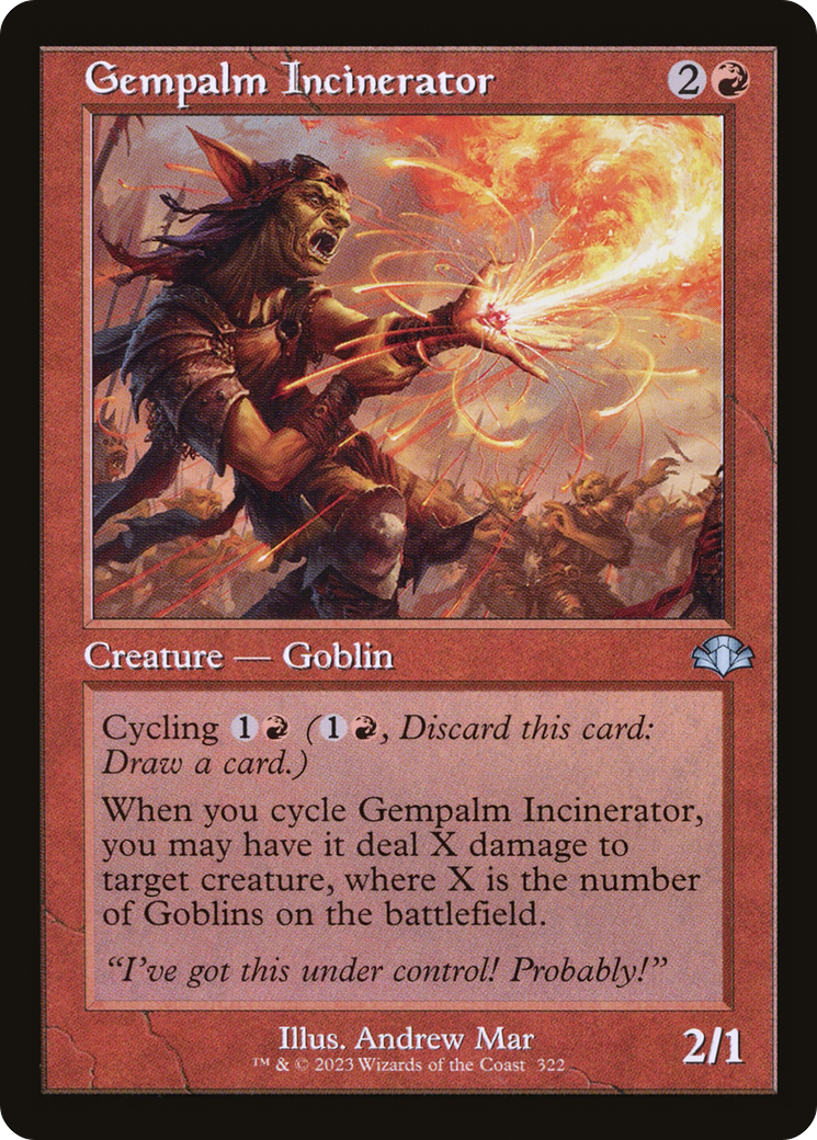 Gempalm Incinerator (DMR-322) [Dominaria Remastered] Foil MTG Single Wizards of the Coast