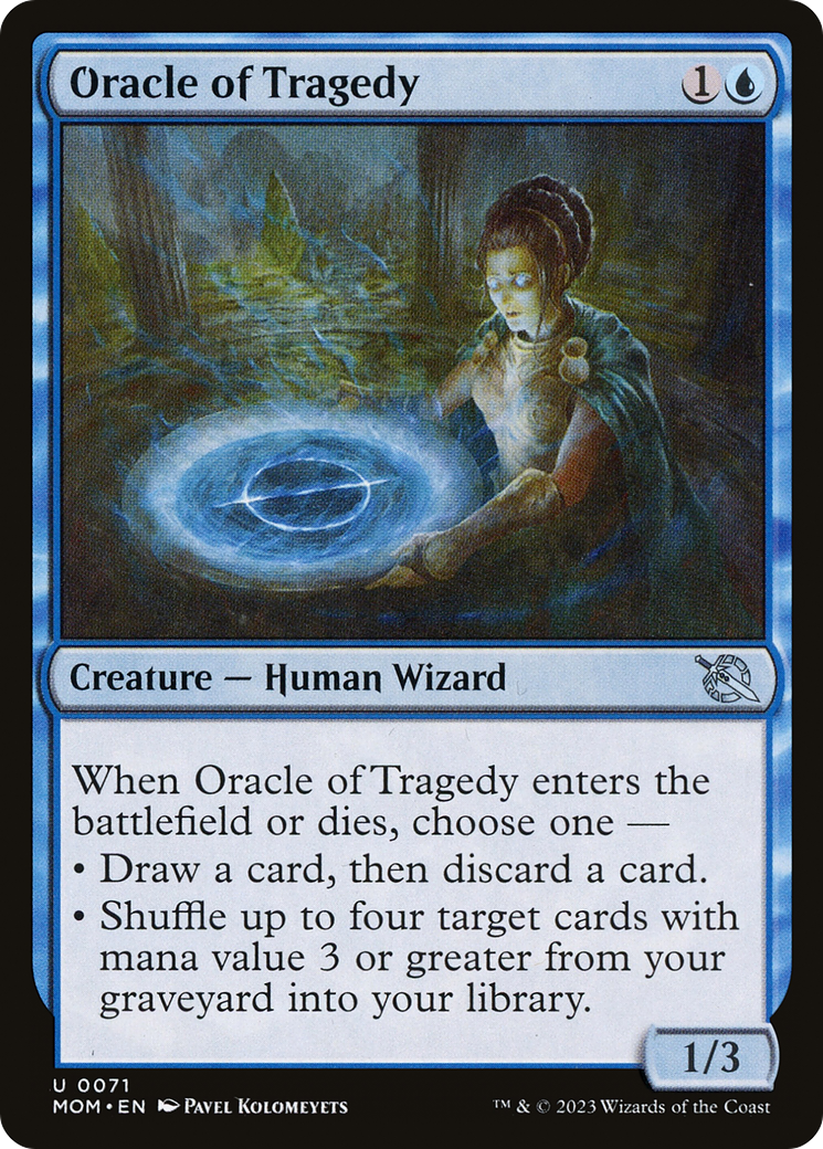 Oracle of Tragedy (MOM-071) [March of the Machine] Foil MTG Single Wizards of the Coast