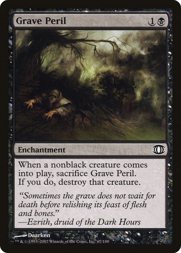 Grave Peril (FUT-067) [Future Sight] Foil MTG Single Wizards of the Coast