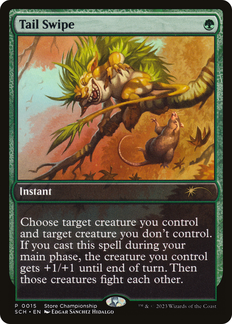 Tail Swipe (GAME-015) [Misc] Store Championships MTG Single Wizards of the Coast