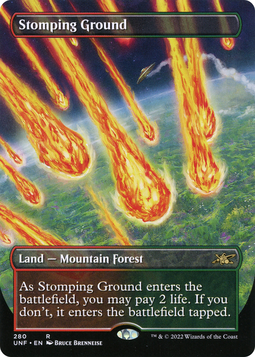 Stomping Ground (UNF-280) [Unfinity] (Borderless) MTG Single Wizards of the Coast