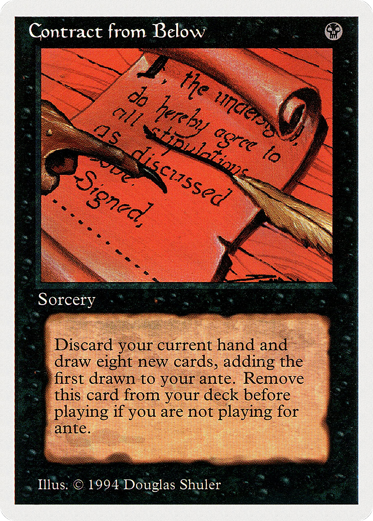 Contract from Below (SUM-097) [Misc] Summer Magic / Edgar MTG Single Wizards of the Coast