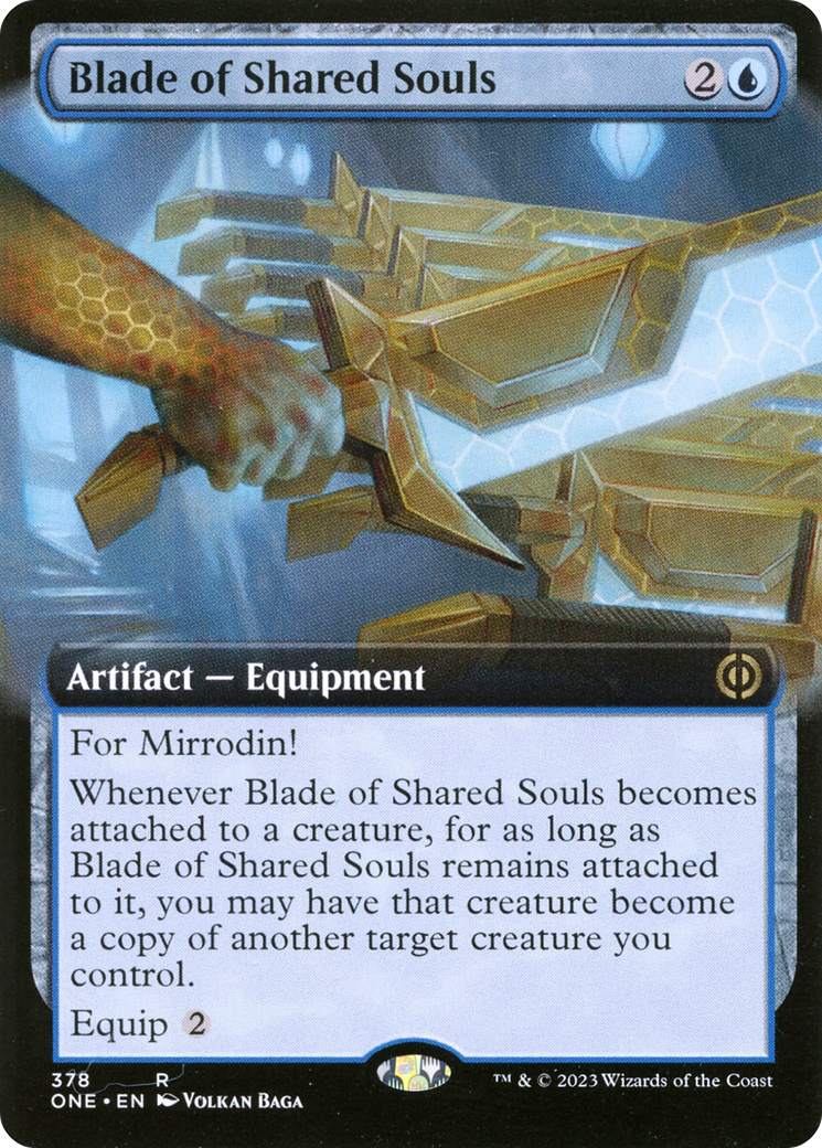 Blade of Shared Souls (ONE-378) [Phyrexia: All Will Be One] (Extended Art) Foil MTG Single Wizards of the Coast