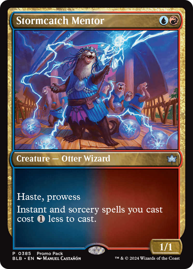 Stormcatch Mentor (PPBLB-385) [Bloomburrow] MTG Single Wizards of the Coast