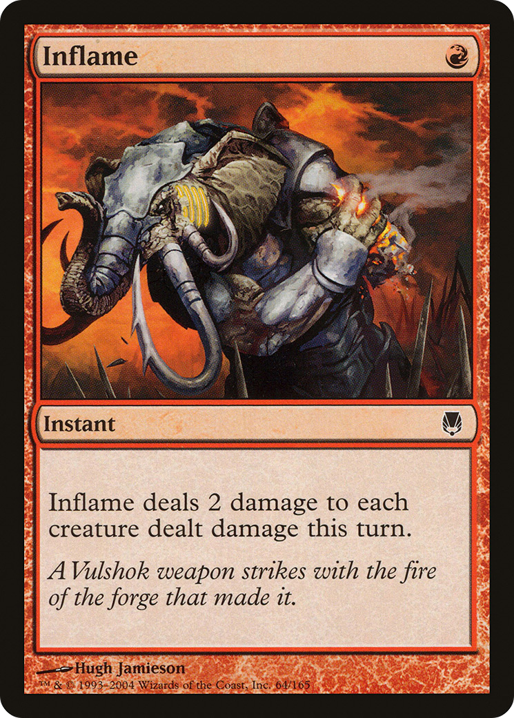 Inflame (DST-064) [Darksteel] MTG Single Wizards of the Coast