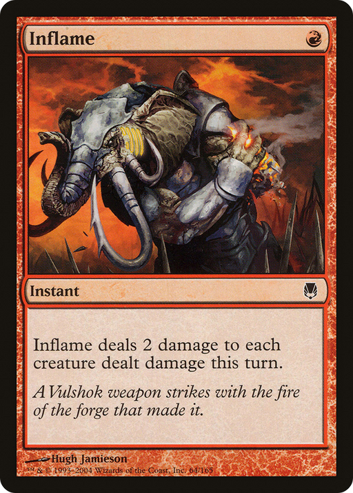 Inflame (DST-064) [Darksteel] MTG Single Wizards of the Coast