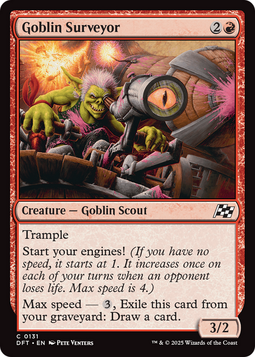 Goblin Surveyor (DFT-131) [Aetherdrift] Foil MTG Single Wizards of the Coast