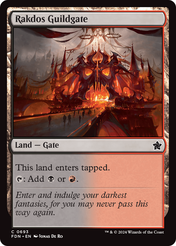 Rakdos Guildgate (FDN-693) [Foundations] MTG Single Wizards of the Coast