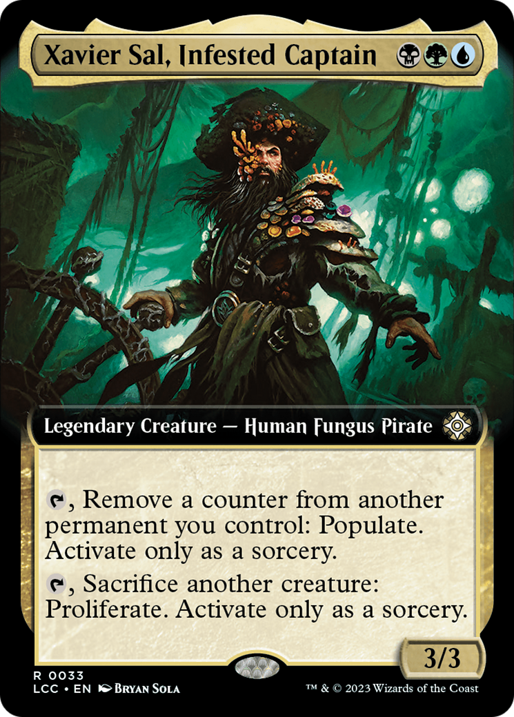 Xavier Sal, Infested Captain (LCC-033) [The Lost Caverns of Ixalan Commander] (Extended Art) Foil MTG Single Wizards of the Coast