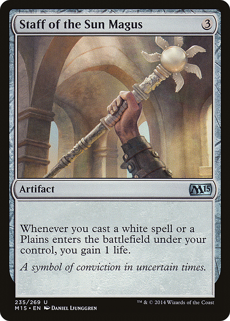 Staff of the Sun Magus (M15-235) [Magic 2015] Foil MTG Single Wizards of the Coast