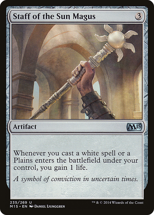 Staff of the Sun Magus (M15-235) [Magic 2015] Foil MTG Single Wizards of the Coast