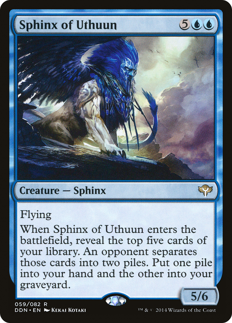 Sphinx of Uthuun (DDN-059) [Misc] Duel Decks: Speed vs. Cunning MTG Single Wizards of the Coast