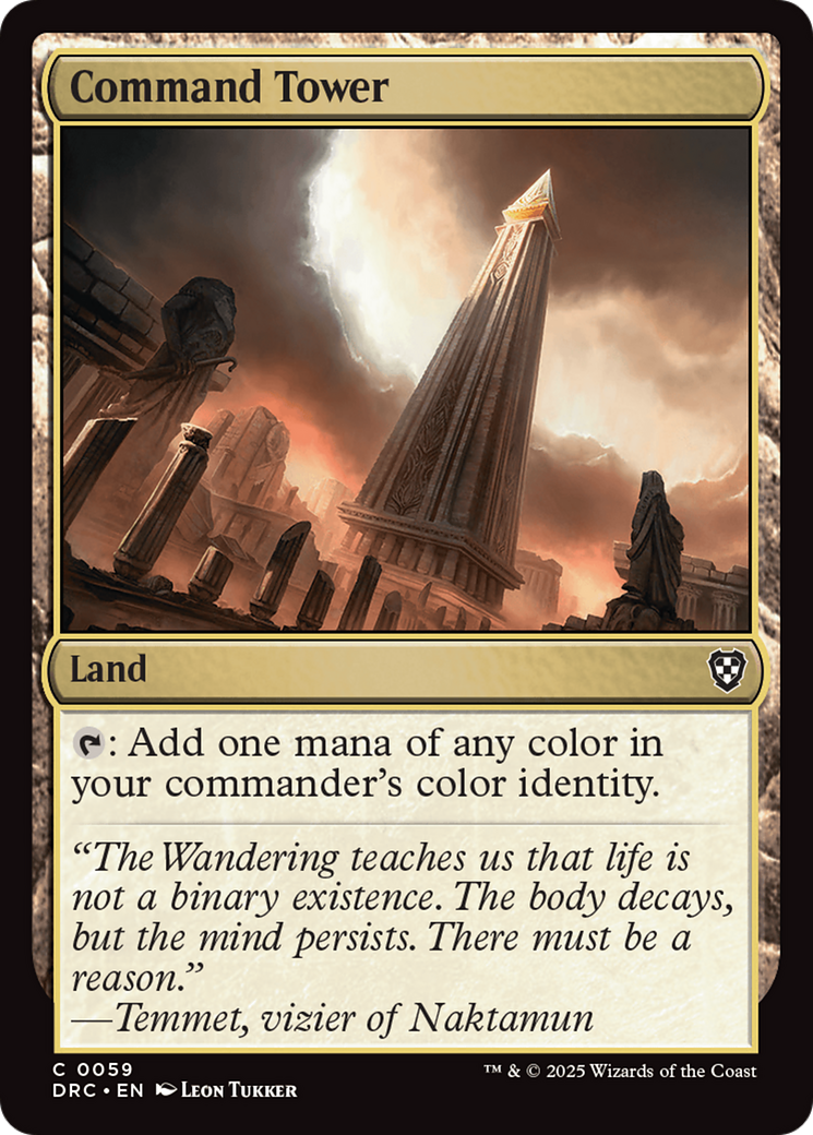 Command Tower (0059) (DRC-059) [Commander: Aetherdrift] MTG Single Wizards of the Coast