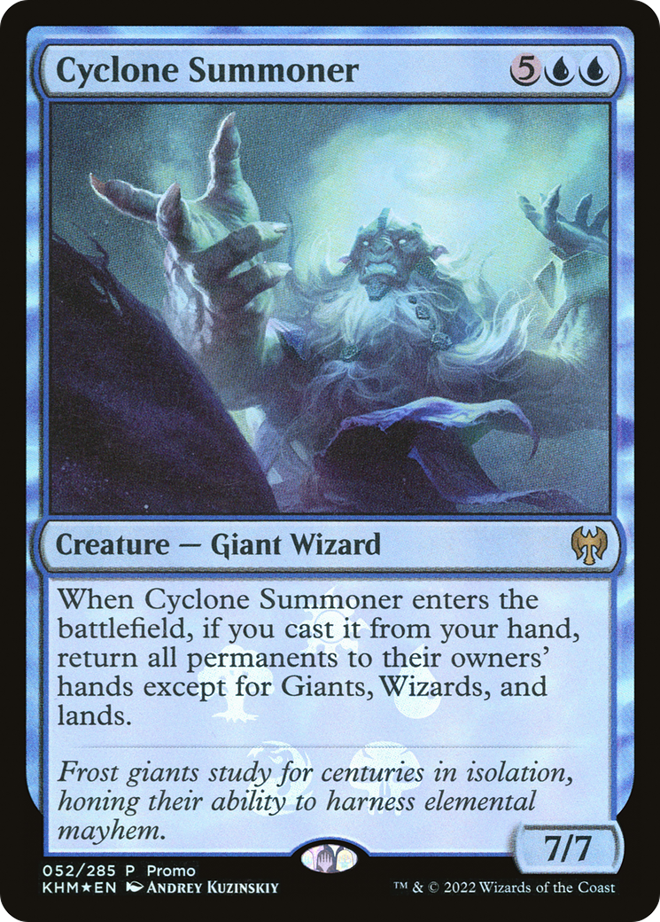 Cyclone Summoner (MEDIA-052) [Kaldheim Promos] Foil MTG Single Wizards of the Coast