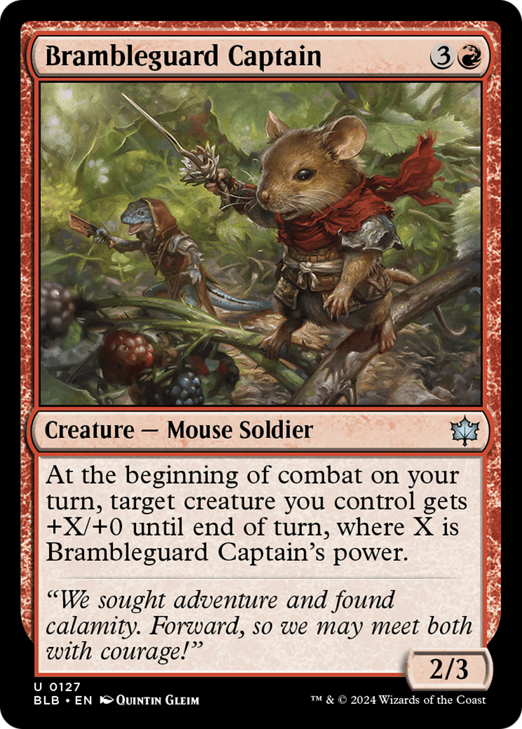 Brambleguard Captain (BLB-127) [Bloomburrow] Foil MTG Single Wizards of the Coast