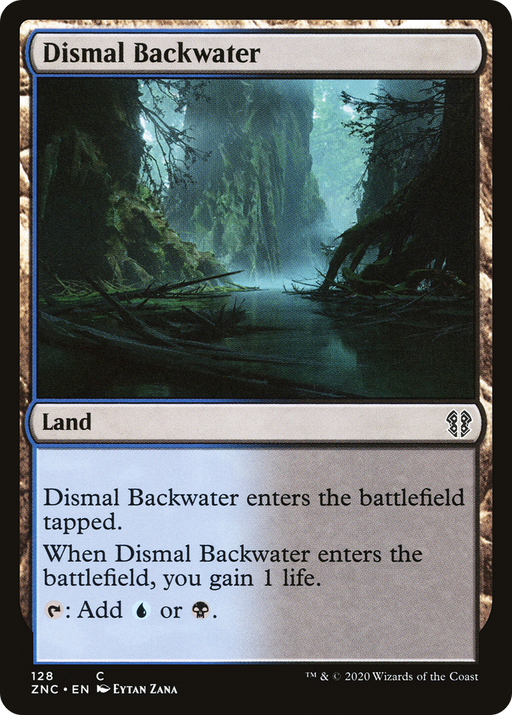 Dismal Backwater (ZNC-128) [Zendikar Rising Commander] MTG Single Wizards of the Coast