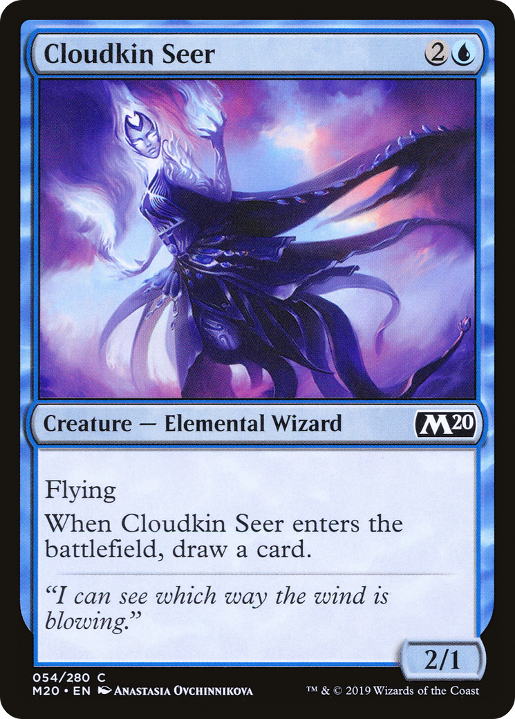 Cloudkin Seer (M20-054) [Core Set 2020] Foil MTG Single Wizards of the Coast