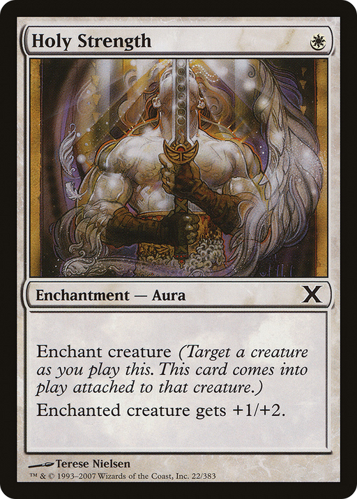 Holy Strength (10E-022) [Tenth Edition] MTG Single Wizards of the Coast