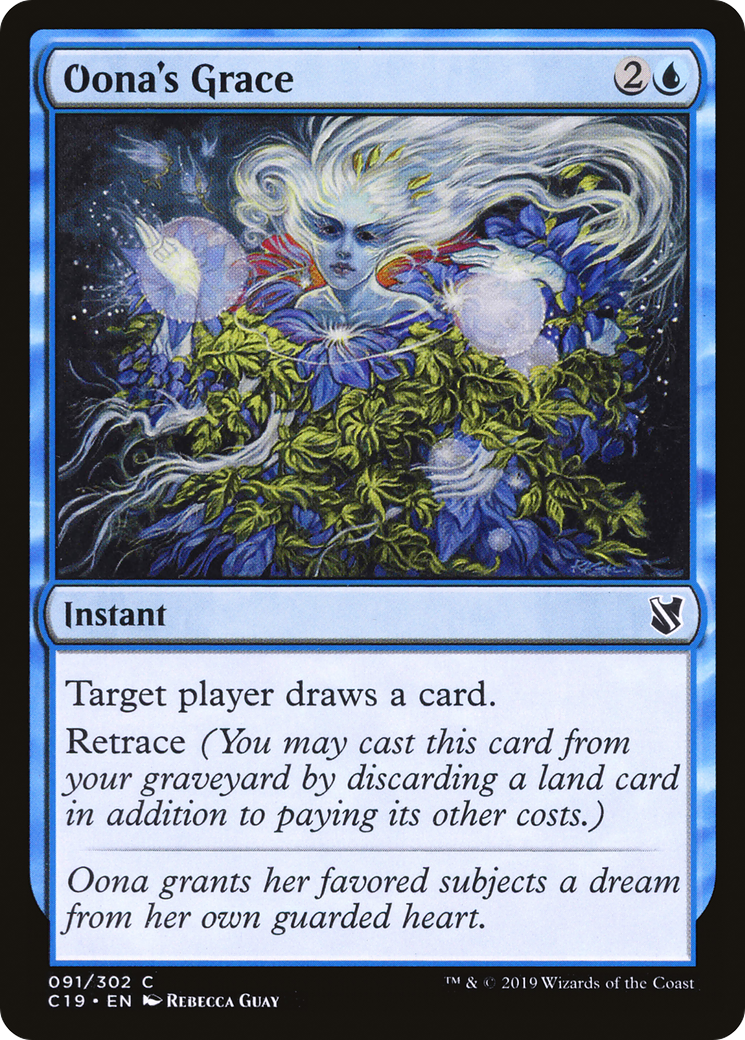 Oona's Grace (C19-091) [Commander 2019] MTG Single Wizards of the Coast