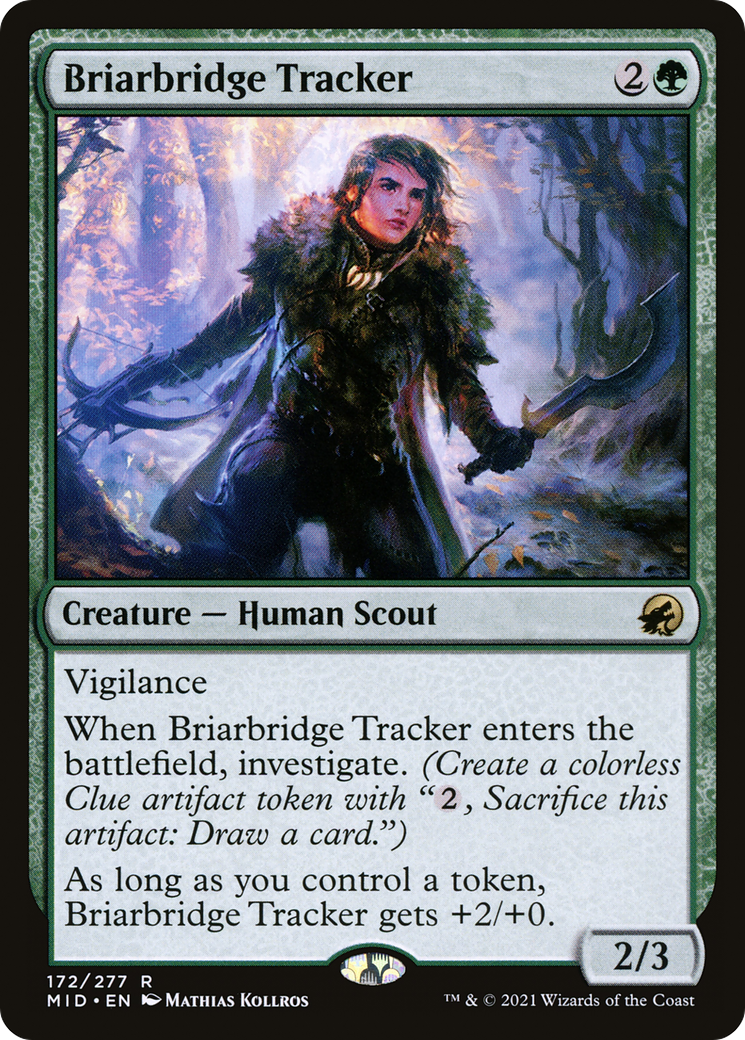 Briarbridge Tracker (MID-172) [Innistrad: Midnight Hunt] Foil MTG Single Wizards of the Coast